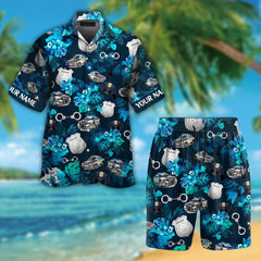 Custom Name Police Hawaiian Shirts for Men & Women