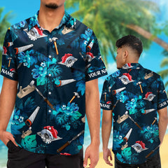 Custom Name Carpenter Hawaiian Shirts for Men & Women