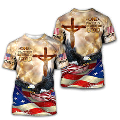 4th Of July One Nation Under God Independence Day 3D All Over Printed Shirts