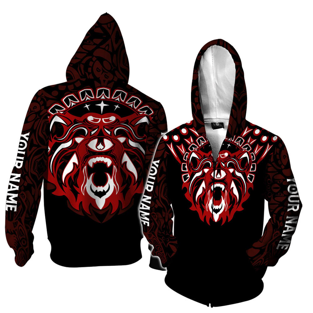 The Bear Mato Northwest Pacific Native American Customized 3D All Over Printed Shirts