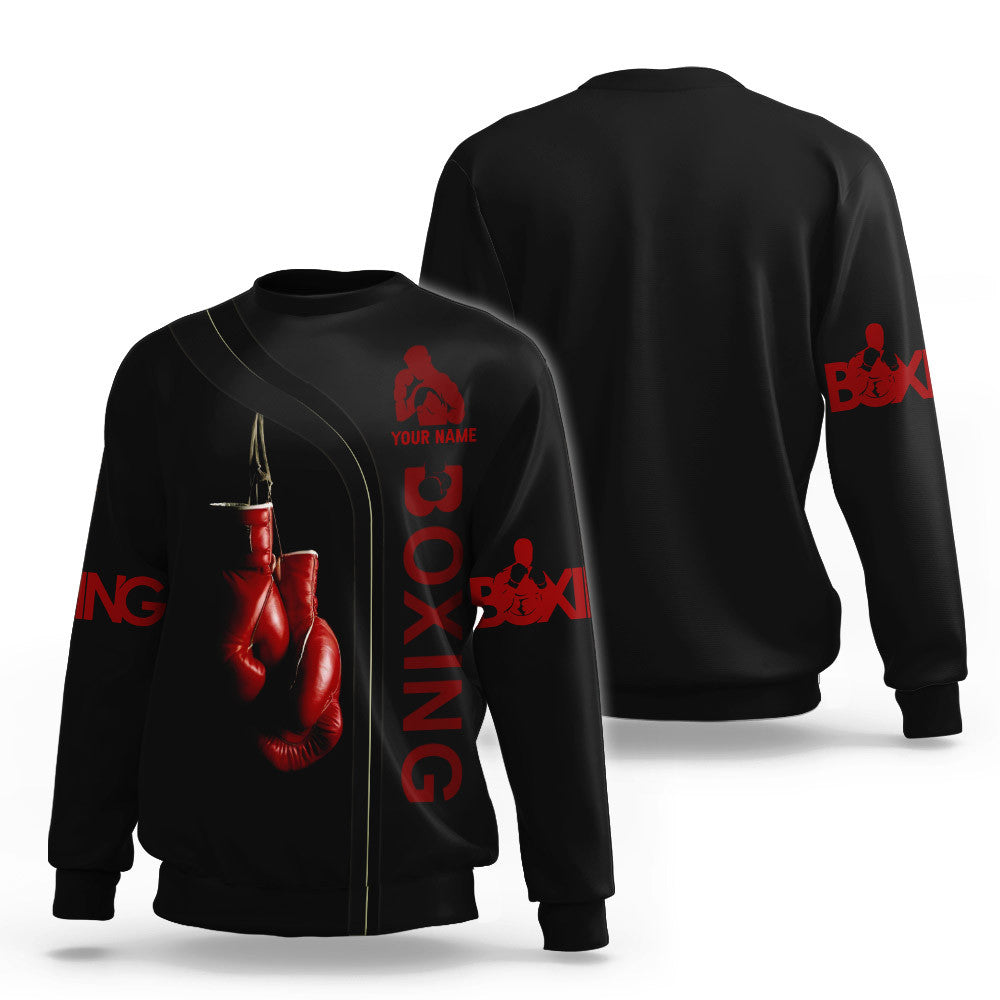 Boxing Custom Tee Shirts Gift For Boxing Lovers Red Boxing Gloves 3D Shirts