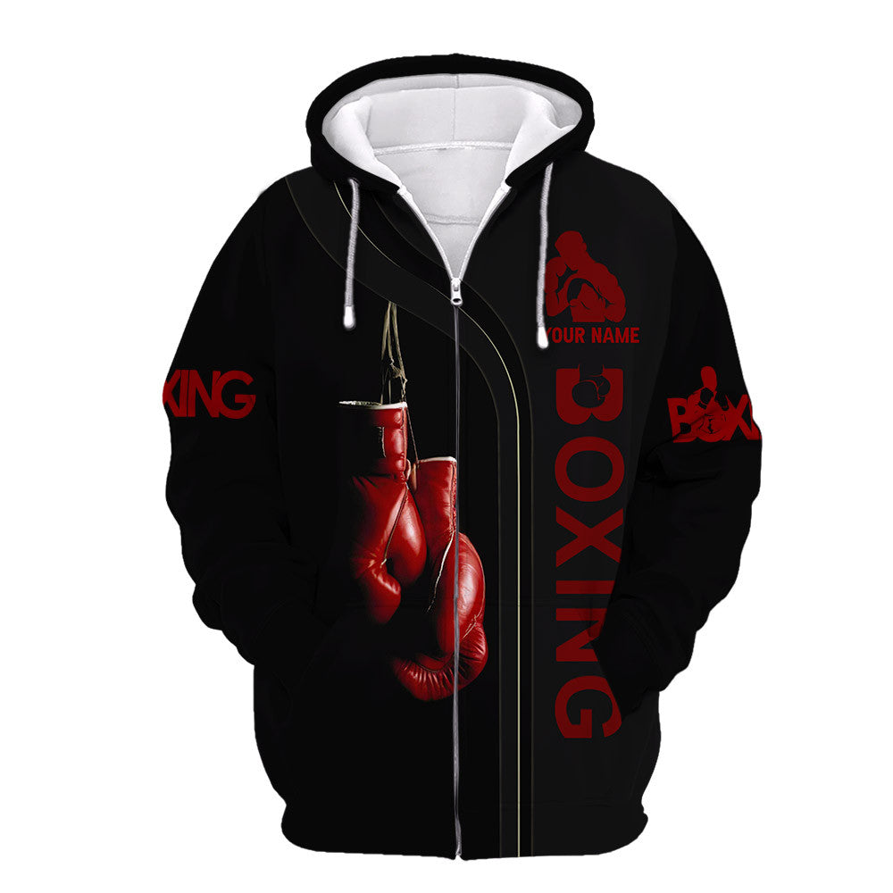 Boxing Custom Tee Shirts Gift For Boxing Lovers Red Boxing Gloves 3D Shirts