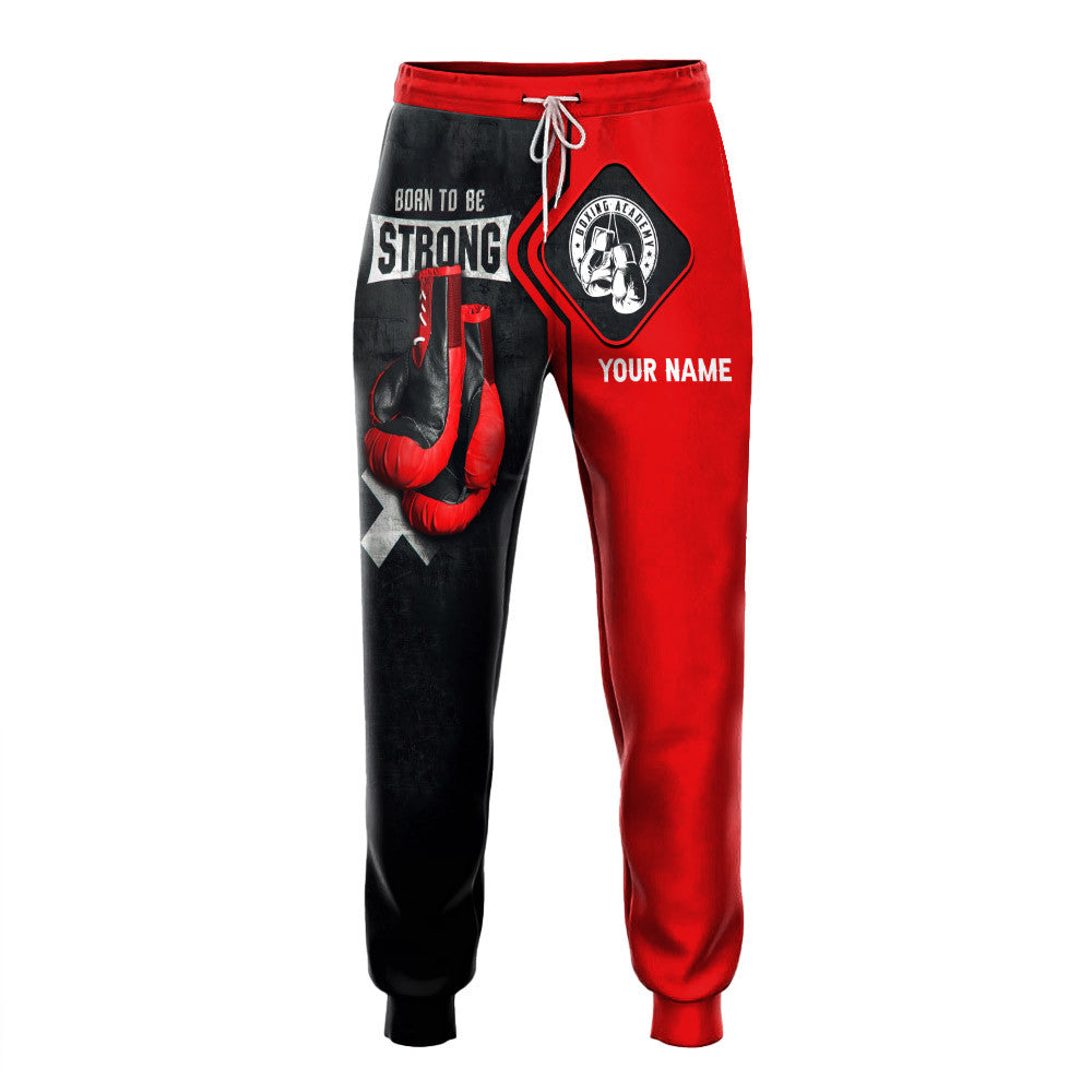 Boxing Personalized Sweatpants Gift For Boxing Lovers Red Boxing Gloves 3D Full Print Sweatpants