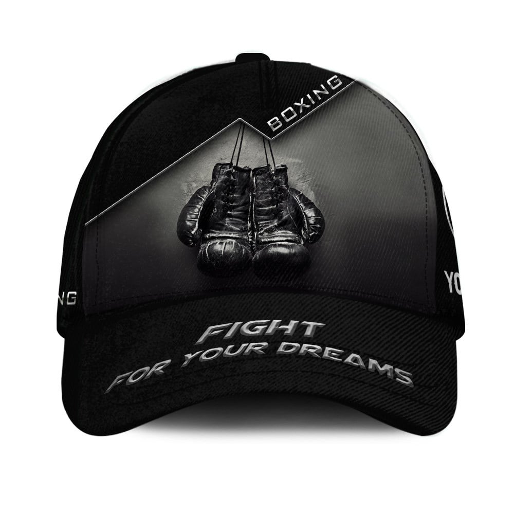 Custom Boxing Classic Cap Boxing Gloves 3D Print Classic Cap Fight For Your Dream