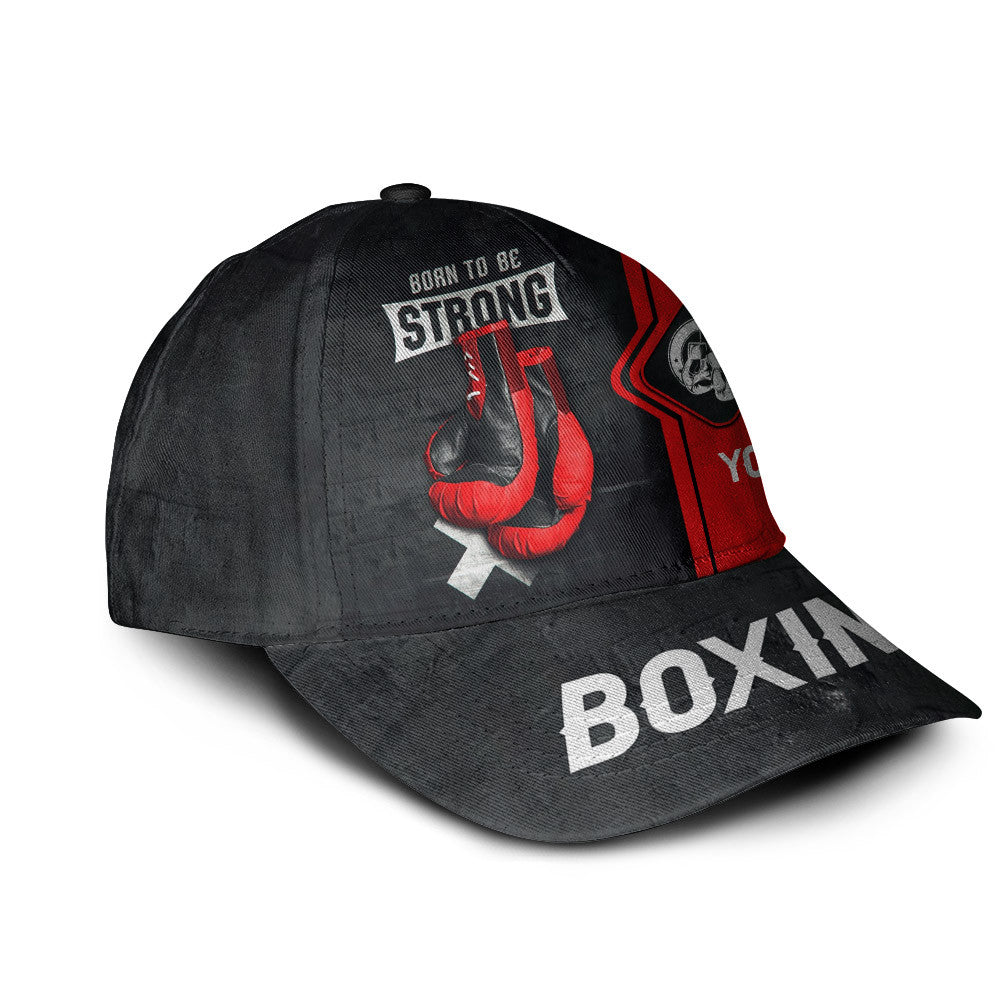 Boxing Personalized Classic Cap Gift For Boxing Lovers Red Boxing Gloves 3D Full Print Classic Cap