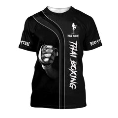 Muay Thai 3D Tee Shirt Thai Boxing Custom T Shirt Gift For Muay Thai Lovers