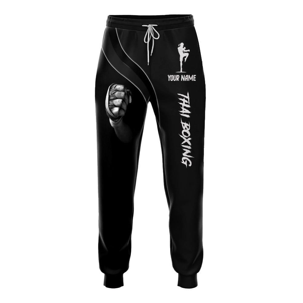 Muay Thai 3D Sweatpants Thai Boxing Custom Sweatpants Gift For Muay Thai Lovers