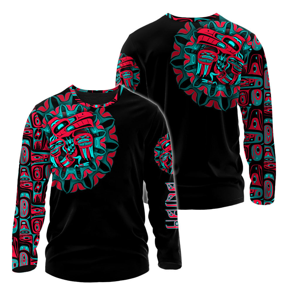 Raven Man Native American Pacific Northwest Style Customized All Over Printed hoodie