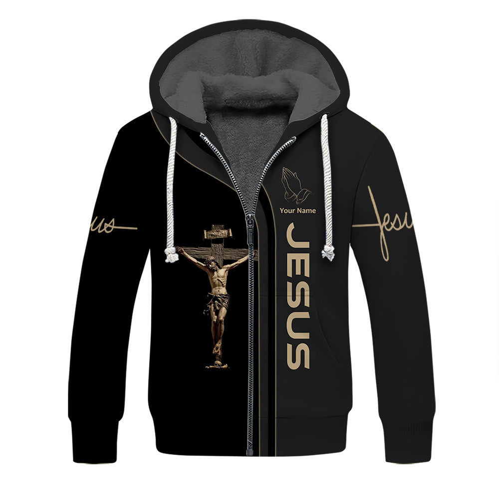 Jesus Saved My Life God Christian Jesus 3D All Over Printed Zipper Hoodie