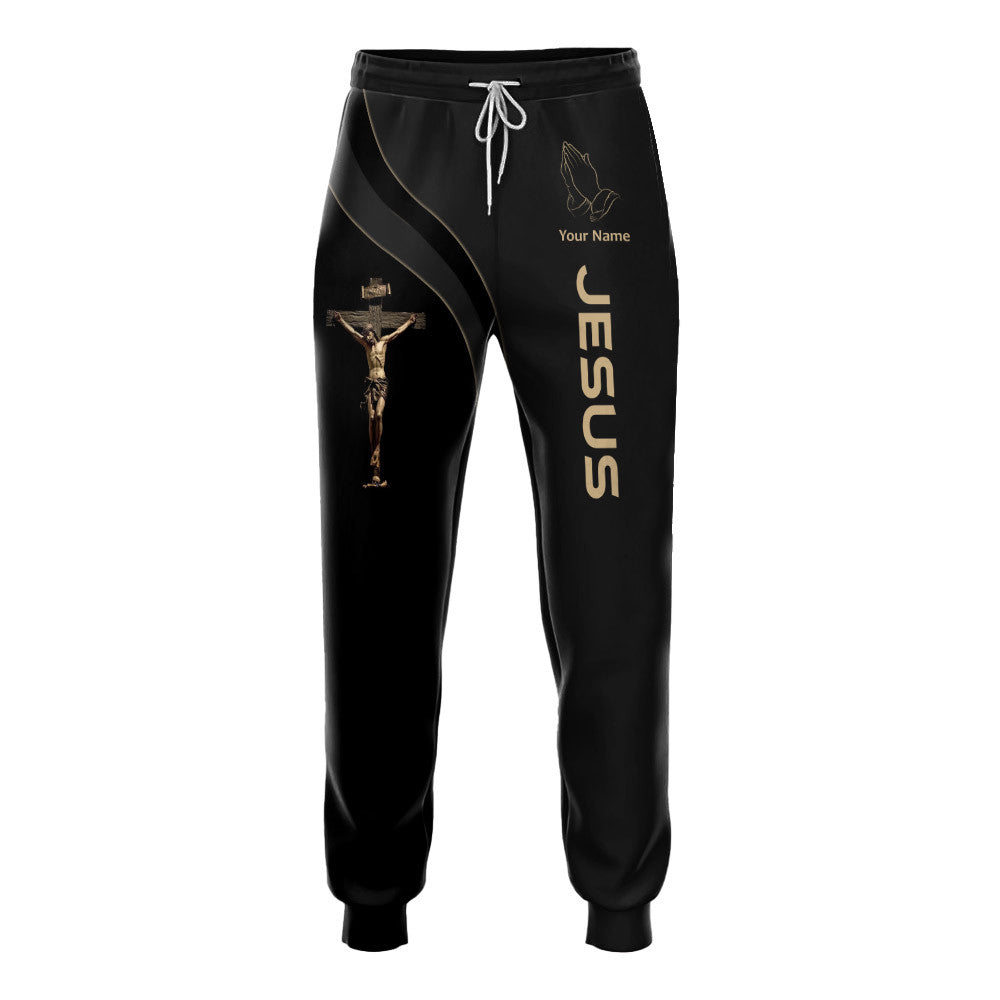 Jesus Saved My Life God Christian Jesus 3D All Over Printed Sweatpants