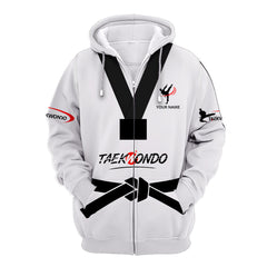 Love Taekwondo Uniform Personalized Name 3D Shirts Gift For Taekwondo Lovers