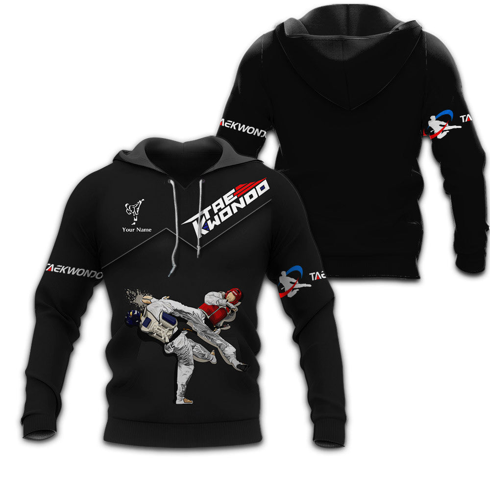 Taekwondo Pesonalized Zipper Hoodie Taekwondo Uniform Hoodie