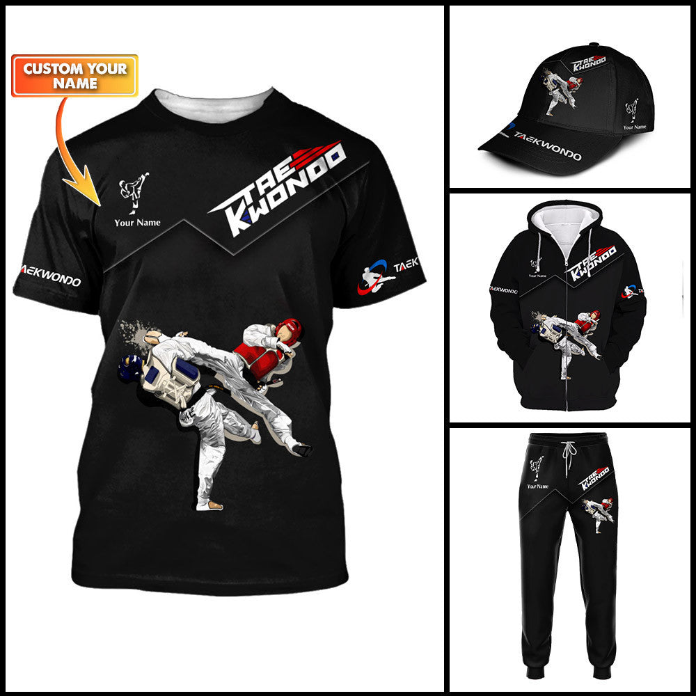 Taekwondo Pesonalized Zipper Hoodie Taekwondo Uniform Hoodie