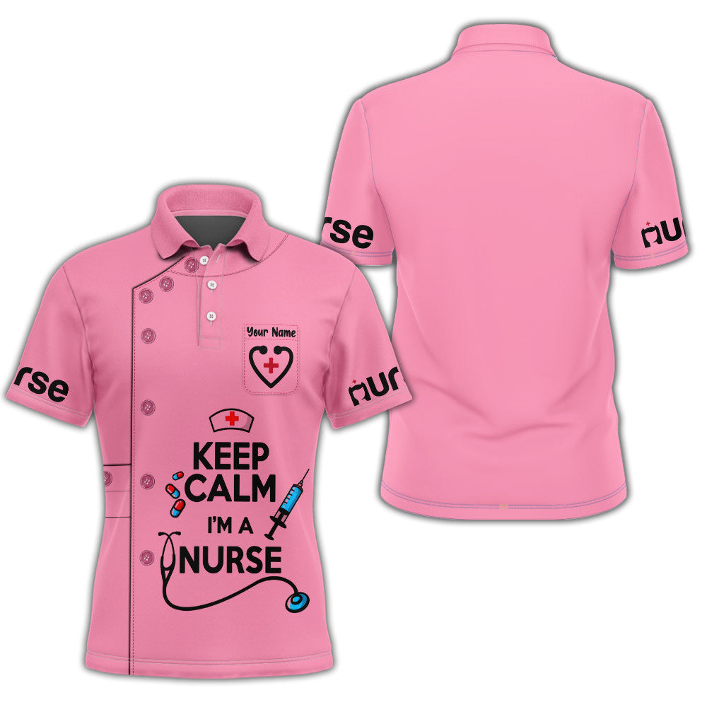 Keep Calm Nurse Uniform Syringe Needle 3D Zipper Hoodie Nursing Zipper Hoodie