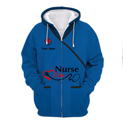 Nursing Tools Zipper Hoodie Medical Scrubs Clothing Custom Nurse Zipper Hoodie