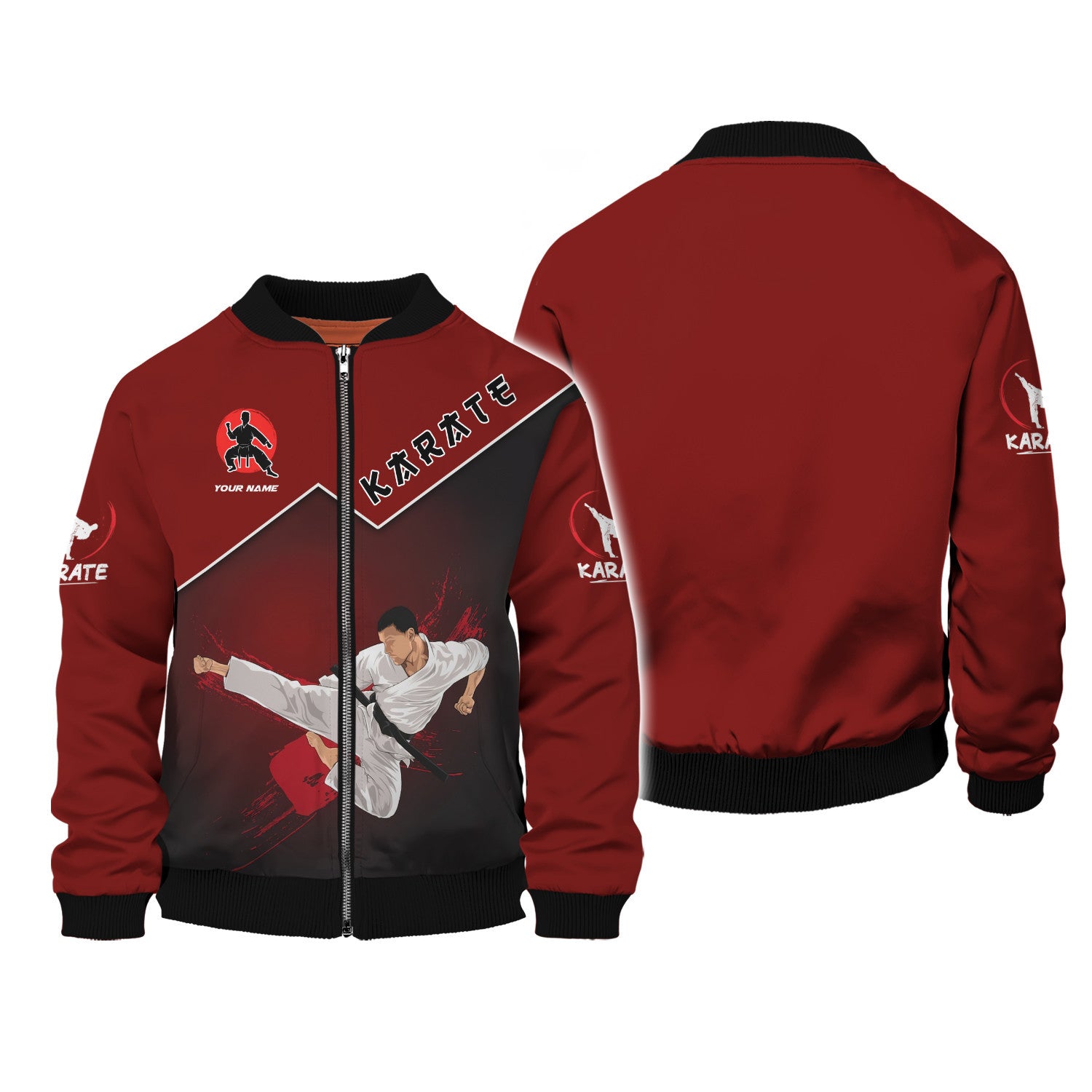 Karate Apparel Custom Karate Zipper Hoodie Karate Uniform