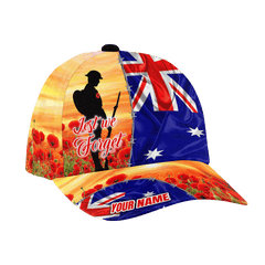 Australian Poppy Lest We Forget Customize 3D All Over Printed Polo & Baseball Cap