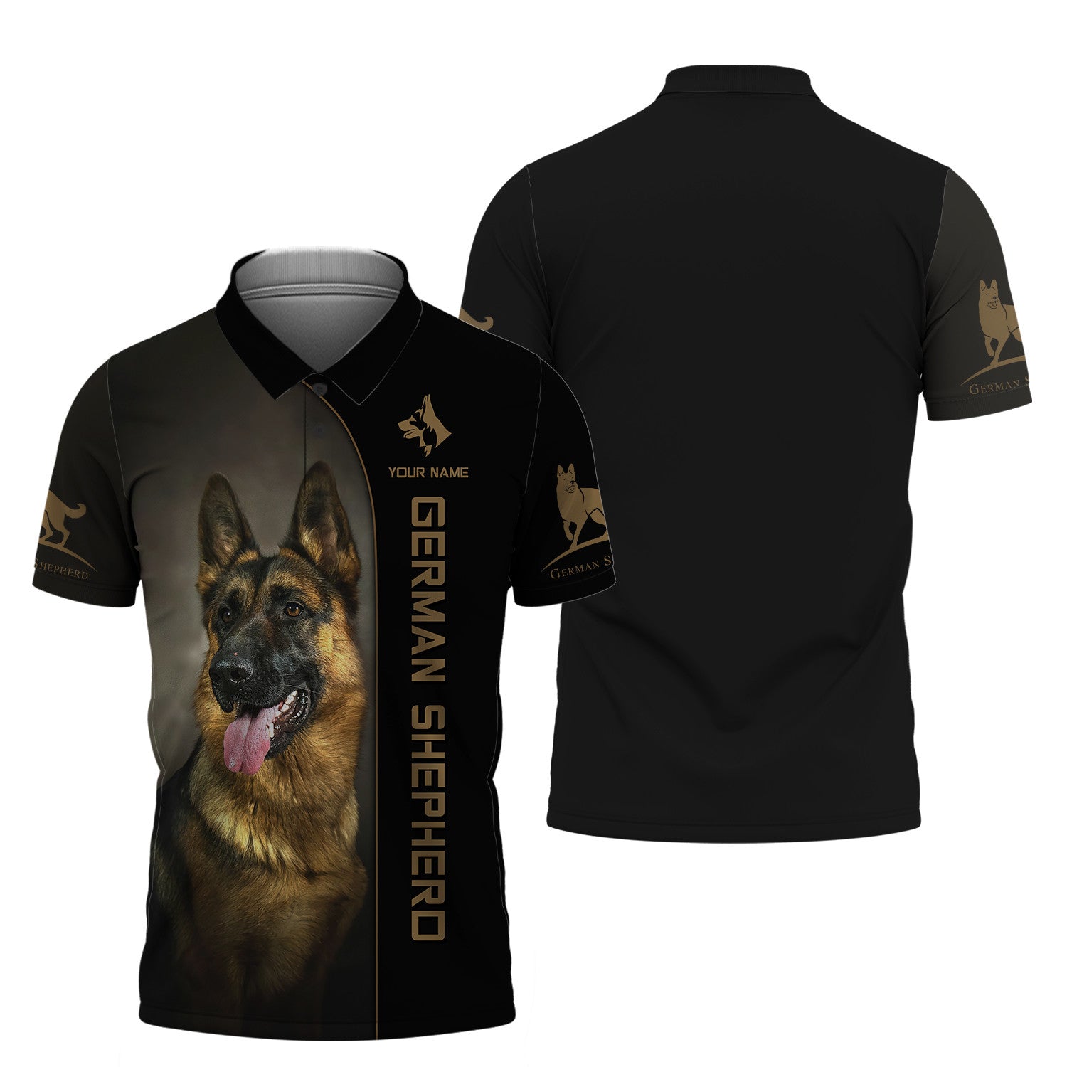 Love German Shepherd Tee Shirt Custom German Shepherd Personalized Name 3D Tshirt