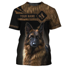 German Shepherd Personalized Name 3D Zipper Hoodie Girf For German Shepherd Lovers