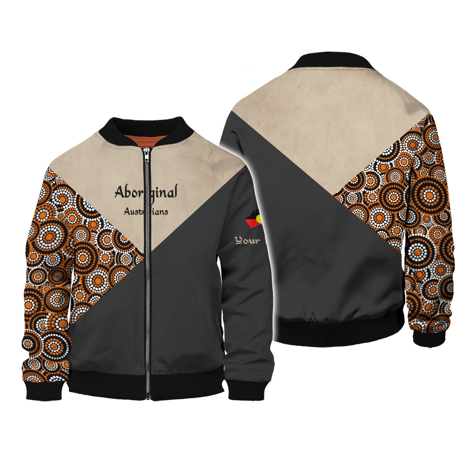 Aboriginal Australians Custom Zipper Hoodie Indigenous Pattern Zipper Hoodie Aboriginal 3D Zipper Hoodie