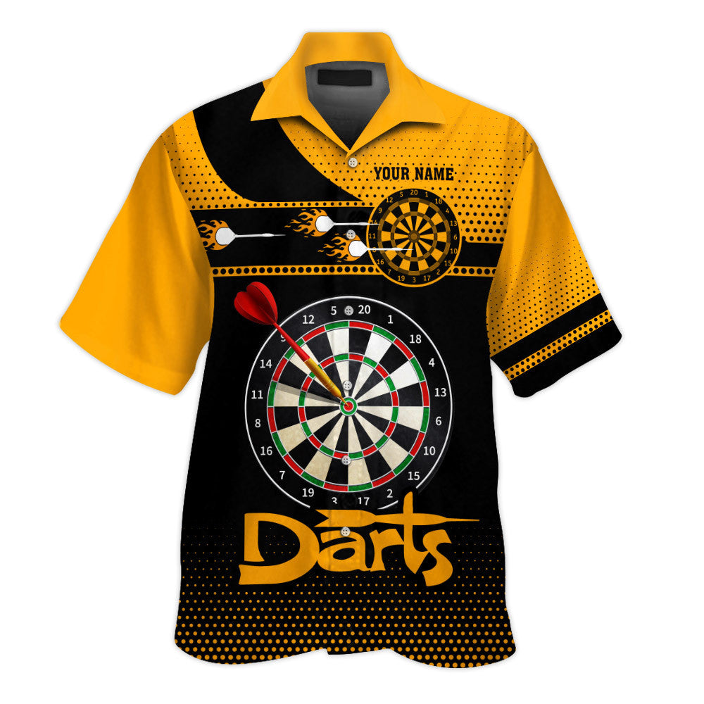 I Like Darts Yellow Personalized 3D Shirt Gift For Darts Lovers