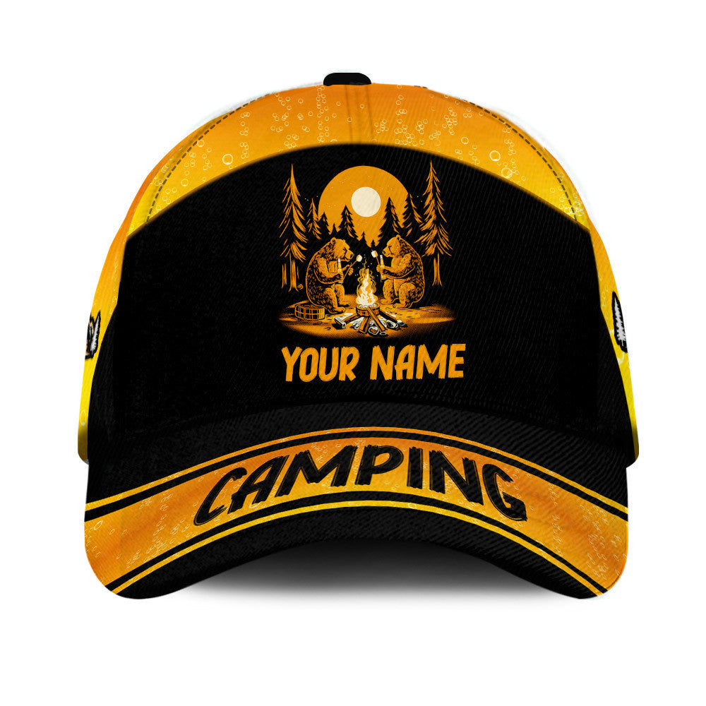 Camping Personalized Name 3D Classic Cap Gift For Camping Lovers