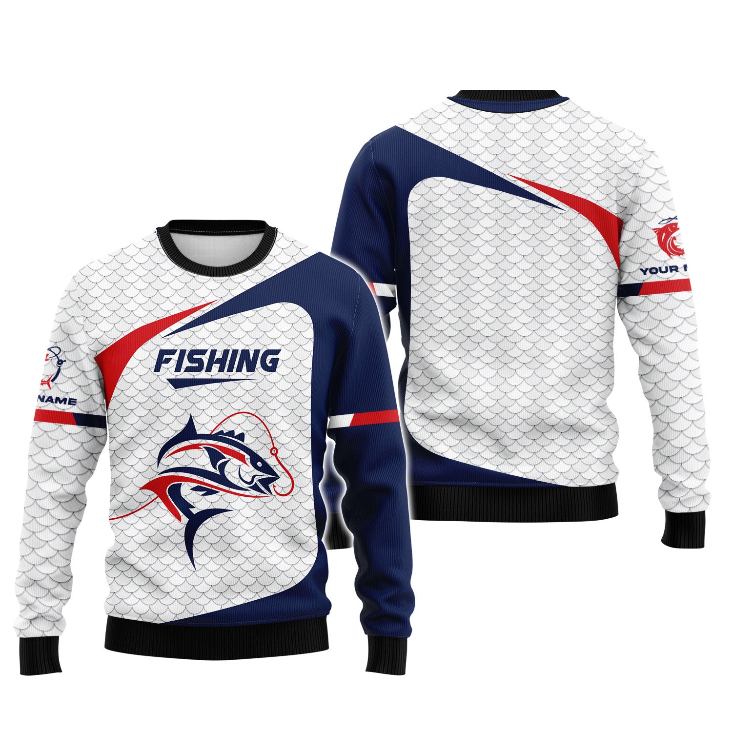 Fishing Custom Zipper Hoodie Fish Skin 3D Zipper Hoodie Gift For Fishing Lovers