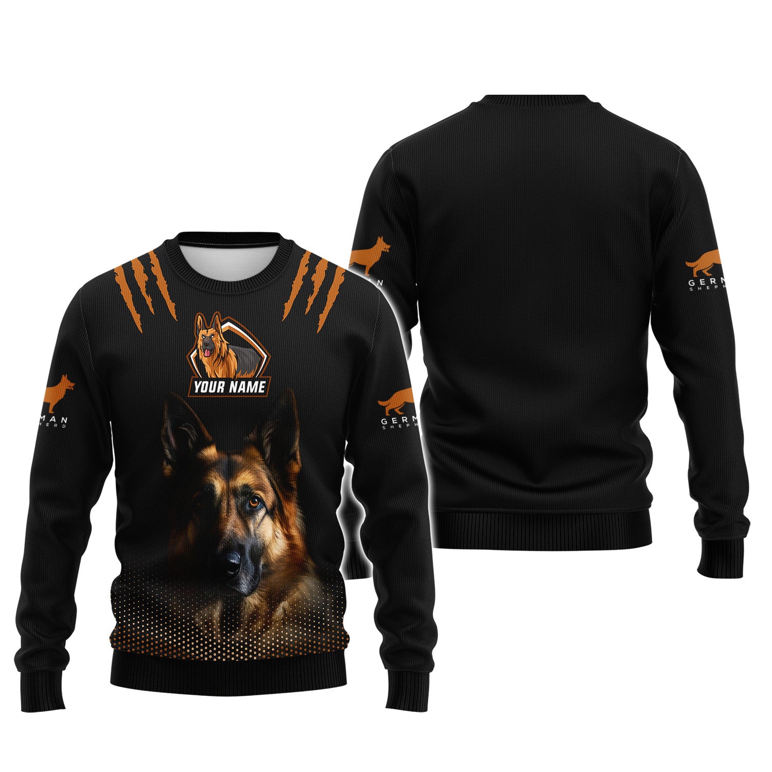 German Shepherd Lovers Zipper Hoodie German Shepherd Custom 3D Zipper Hoodie