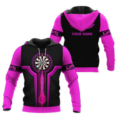 Pink Darts 3D Personalized Apparel Gift For Darts Lovers