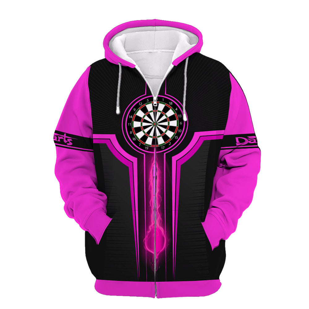 Pink Darts 3D Personalized Apparel Gift For Darts Lovers