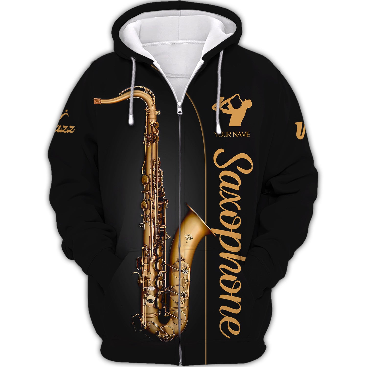 Saxophone Personalized Name 3D Shirt Jazz Music Gift For Saxophone Lovers