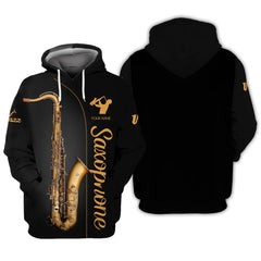 Saxophone Personalized Name 3D Shirt Jazz Music Gift For Saxophone Lovers