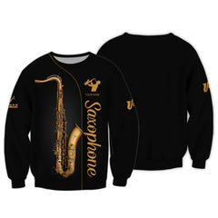 Saxophone Personalized Name 3D Shirt Jazz Music Gift For Saxophone Lovers