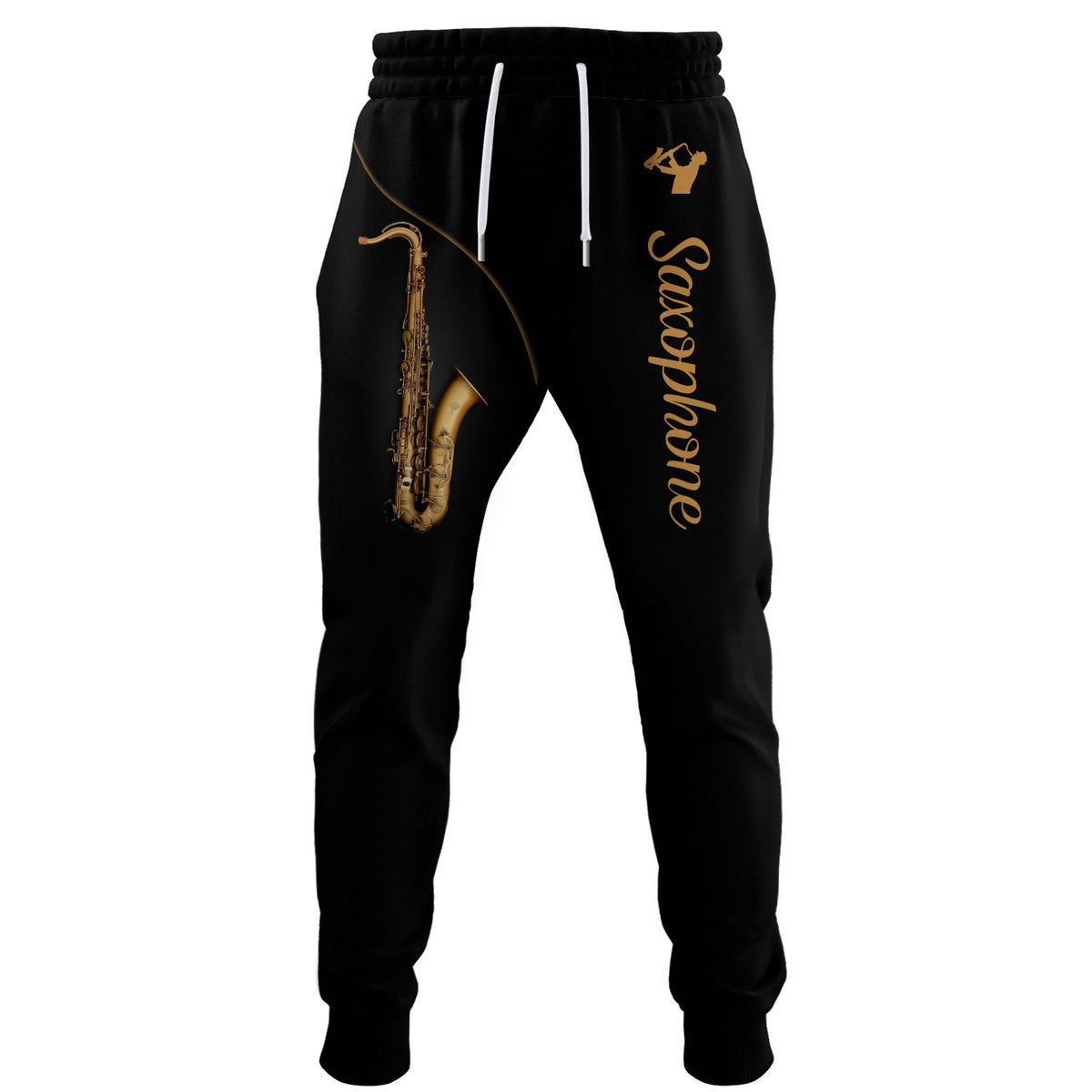 Saxophone Personalized Name 3D Sweatpants Jazz Music Gift For Saxophone Lovers