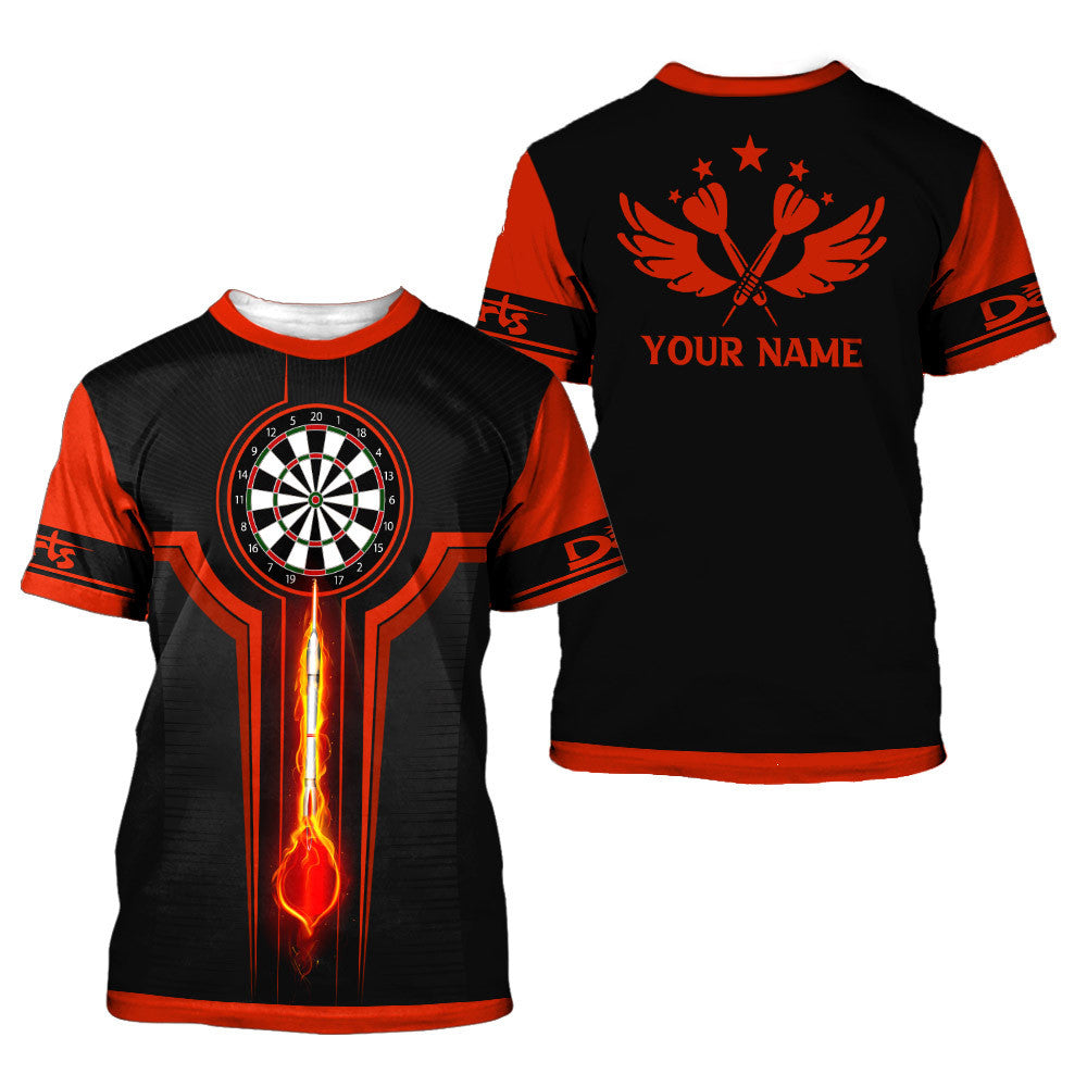 Darts Red 3D Personalized Apparel Gift For Darts Lovers