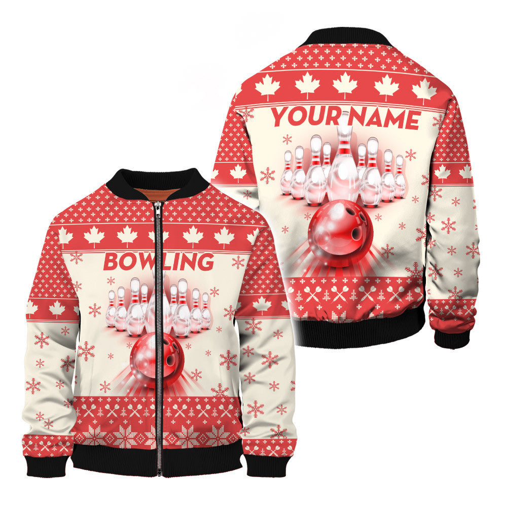 Canada Bowling 3D Personalized Bowling Hoodie Gift