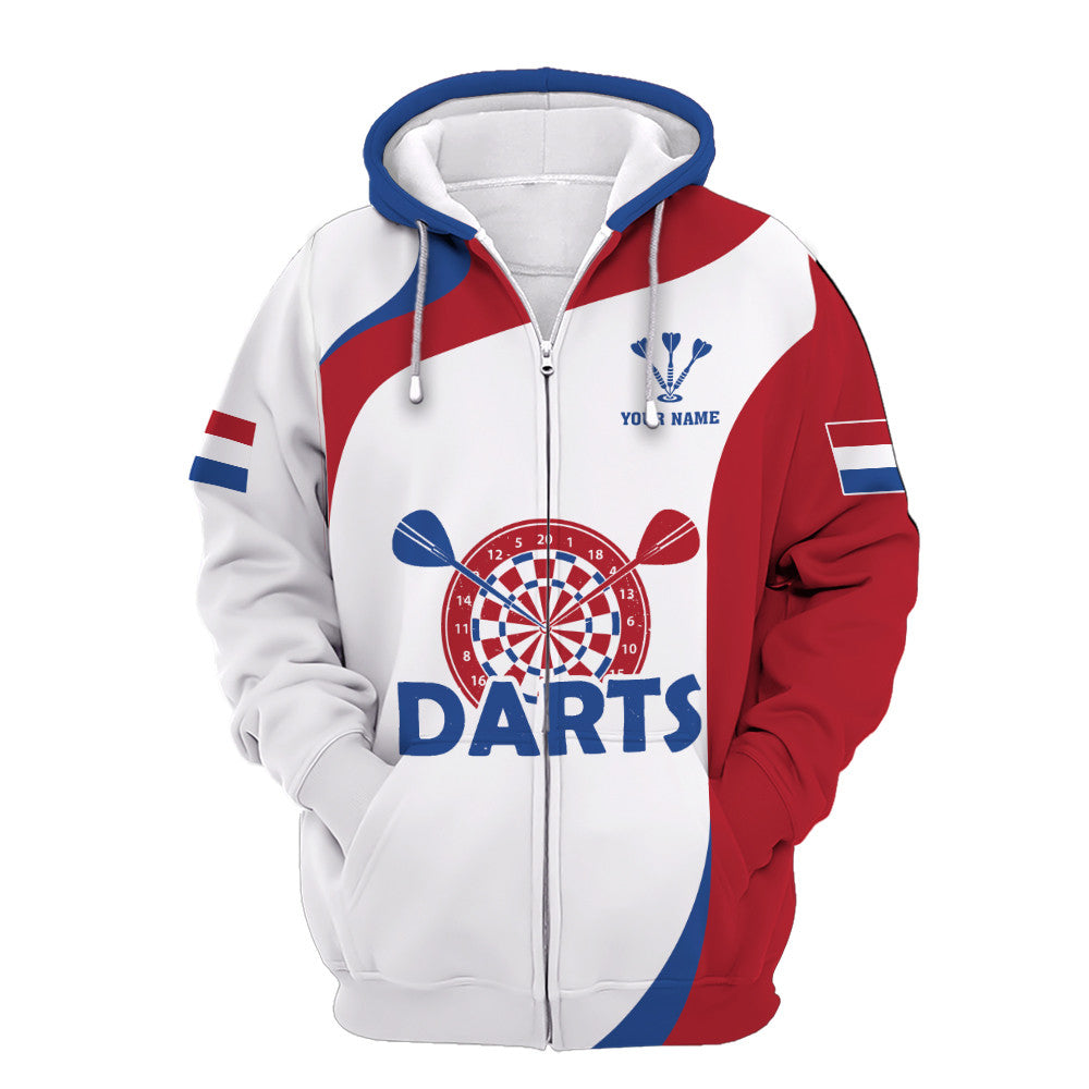 Netherlands Darts 3D Personalized Apparel Gift For Darts Lovers