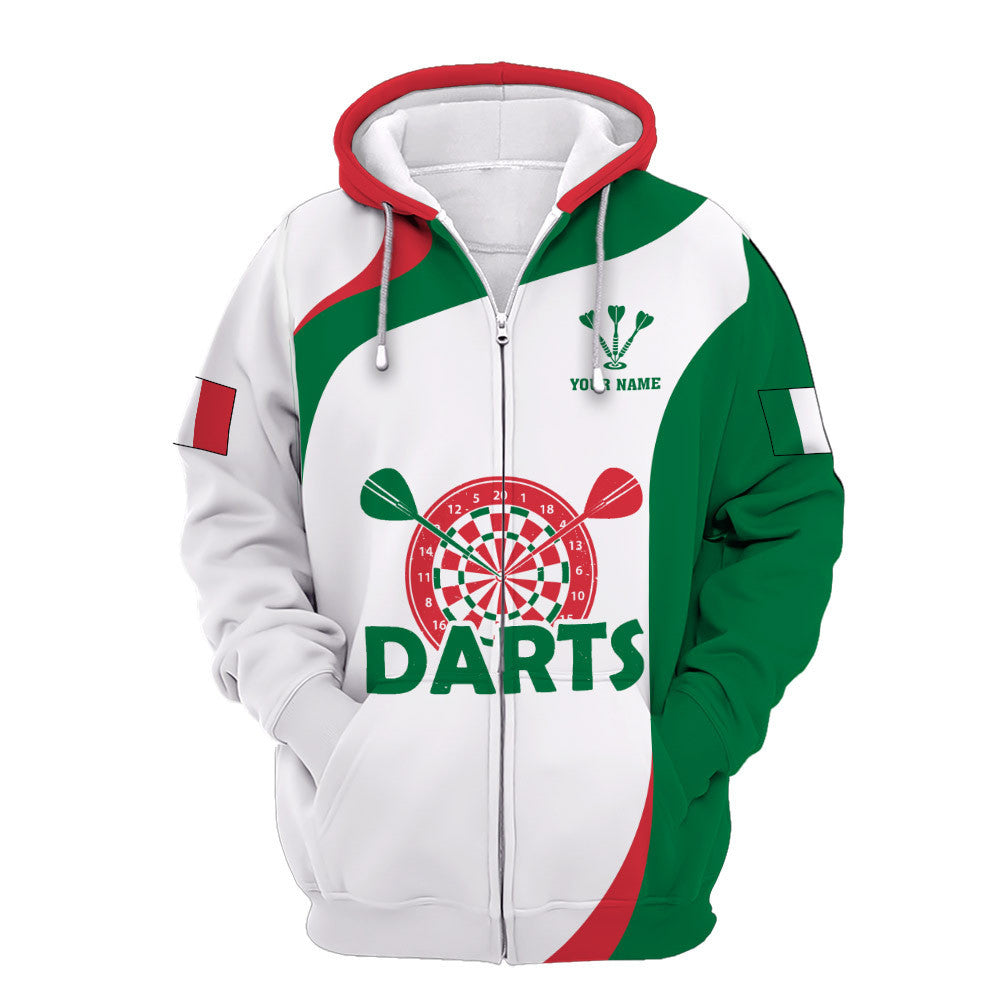 Italy Darts 3D Personalized Apparel Gift For Darts Lovers