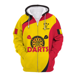 Belgium Darts 3D Personalized Apparel Gift For Darts Lovers