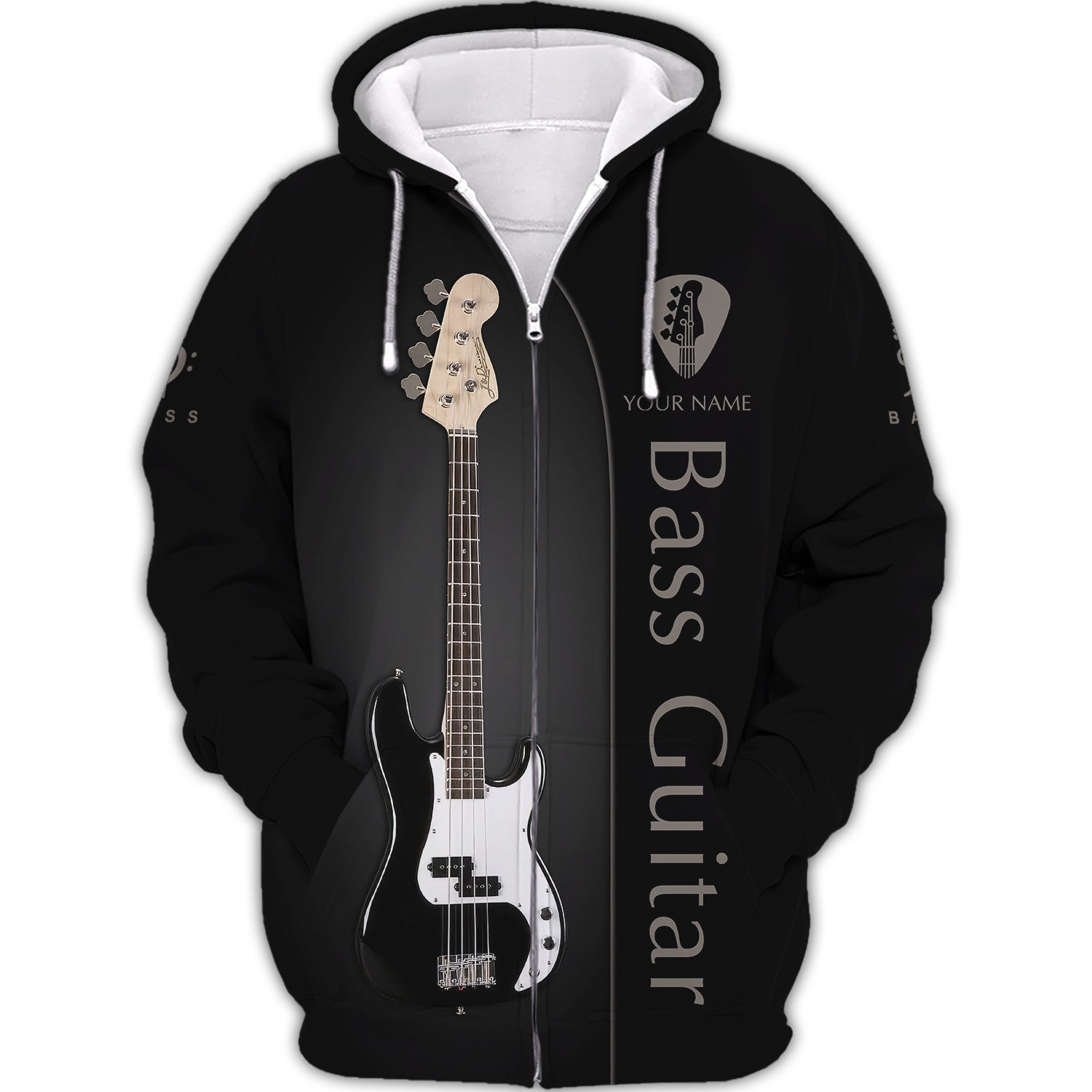 Bass Guitar Personalized Name 3D Shirt Gift For Guitar Lovers