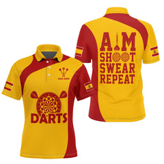 Spain Darts 3D Personalized Apparel Gift For Darts Lovers