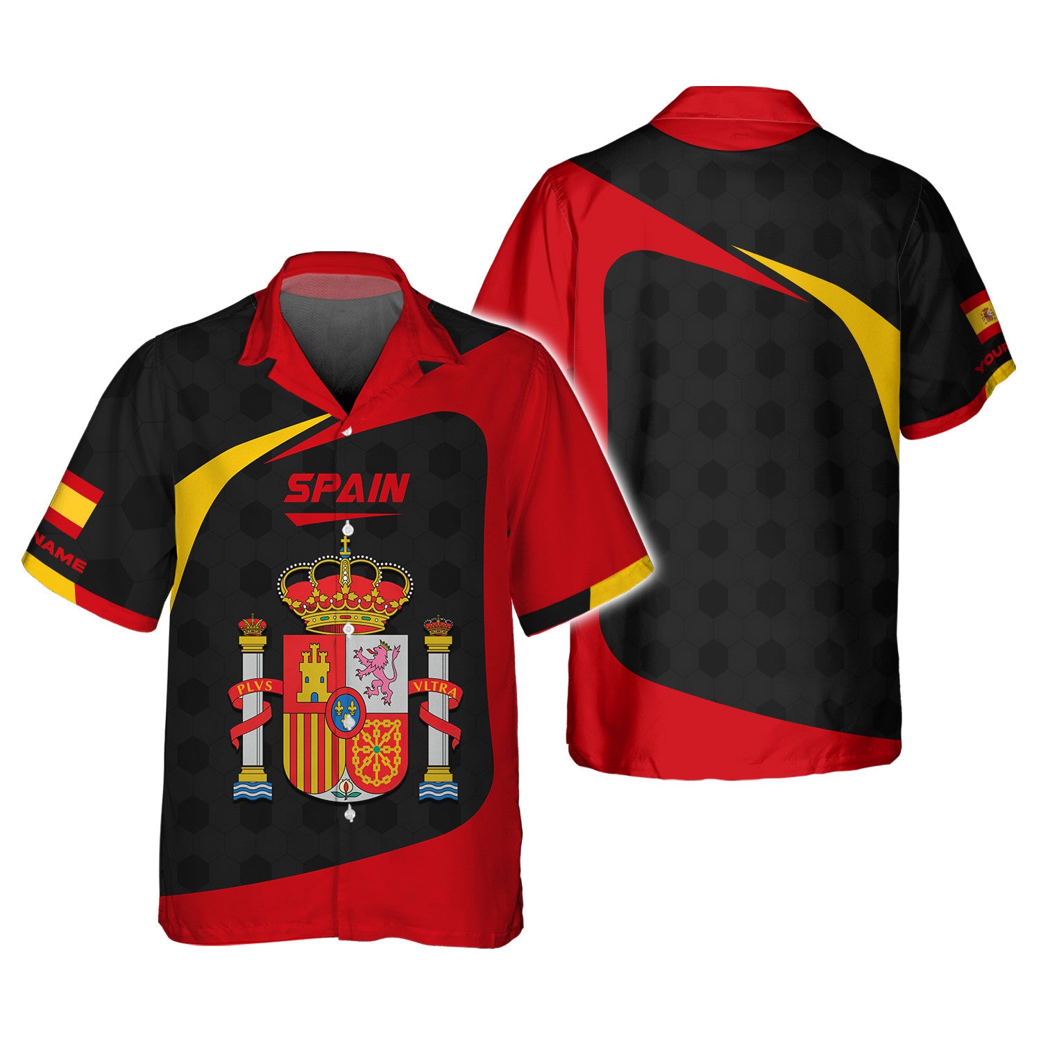 Fashion España National Flag T-shirts Spain Celebrations 3D Printing Shirts Custom Spain Tee Shirt