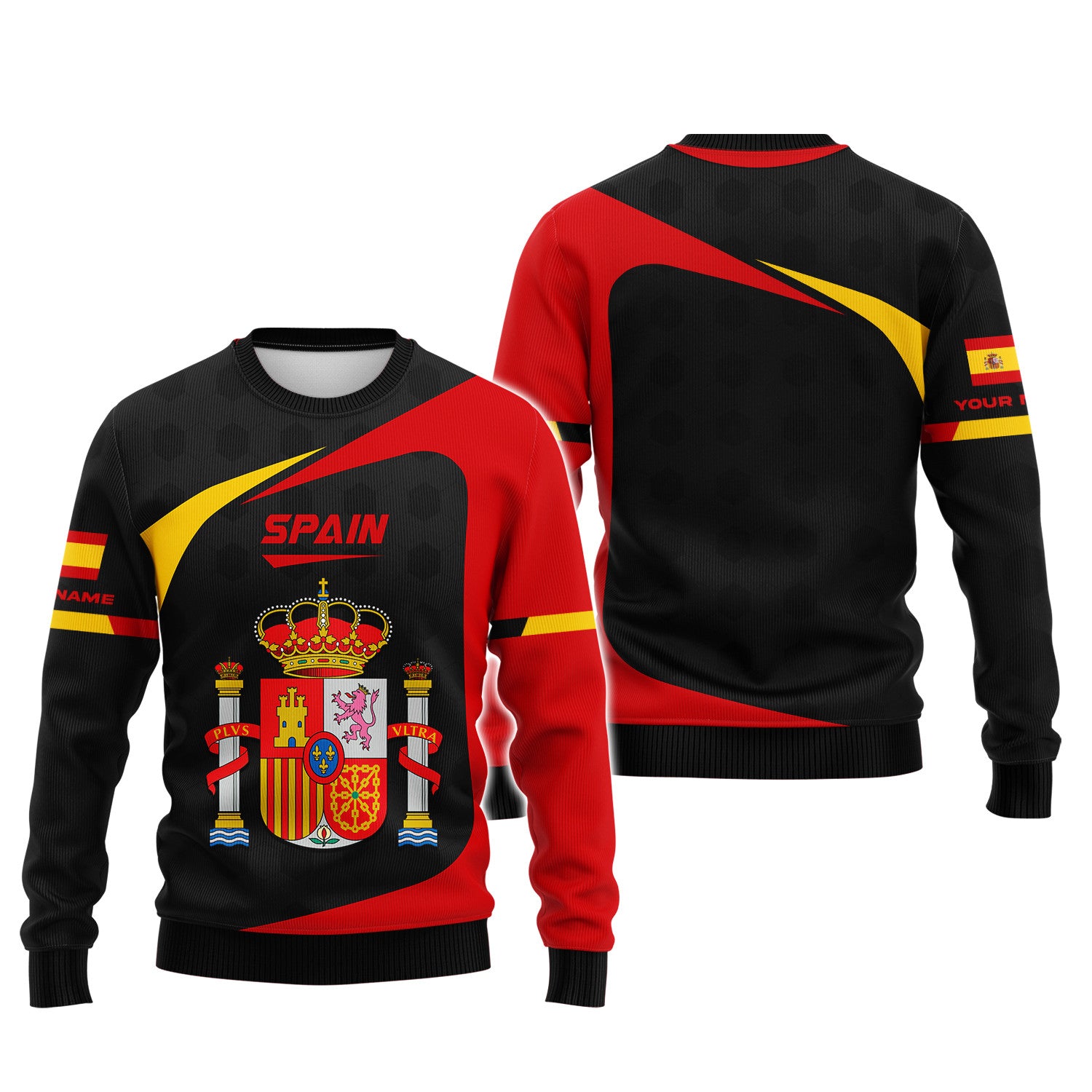 Fashion España National Flag T-shirts Spain Celebrations 3D Printing Shirts Custom Spain Tee Shirt