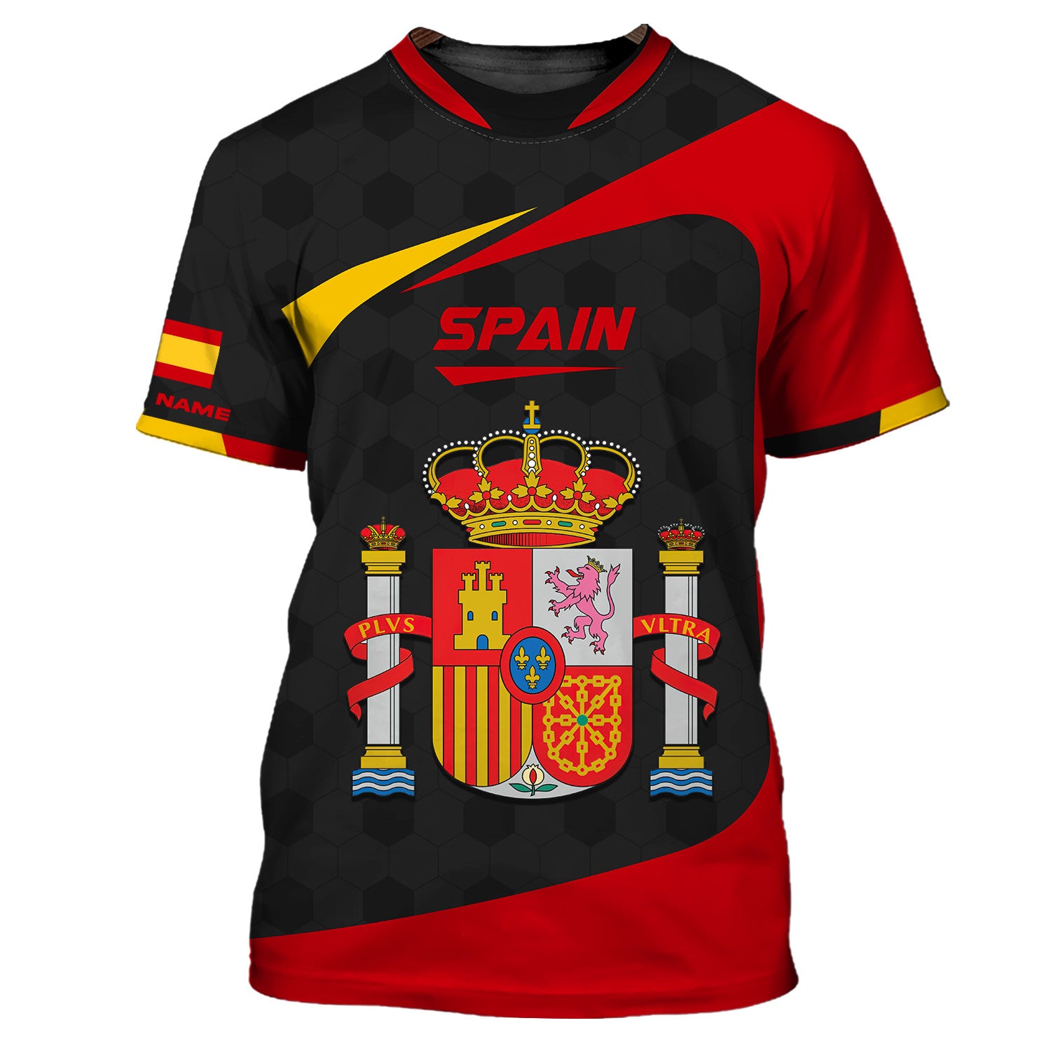 Fashion España National Flag Zipper Hoodie Spain Celebrations 3D Printing Zipper Hoodie Custom Spain Zipper Hoodie