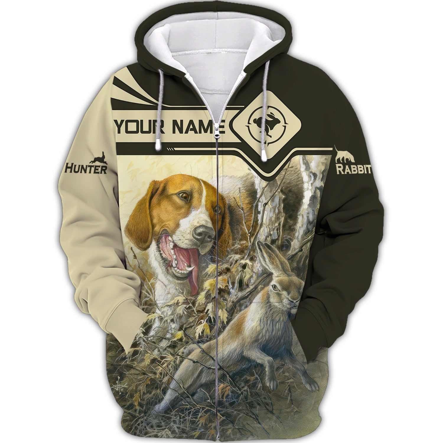 Rabbit Hunting Personalized Name 3D Shirt Gift For Rabbit Hunting Lovers