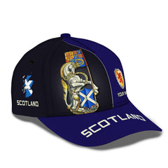 Scotland Custom Name 3D Classic Cap Gift For Scotland Lovers