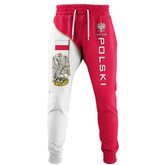 Custom Name Polish 3D Sweatpants Personalized Name Poland Polski Sweatpants