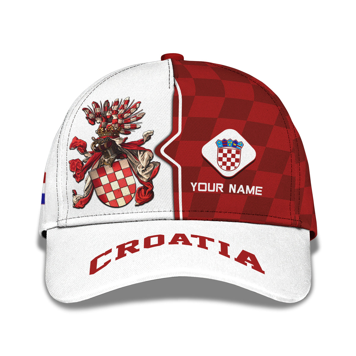 Croatia Personalized Name 3D Classic Cap Custom Gift For Croatia Lovers