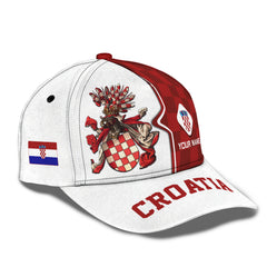 Croatia Personalized Name 3D Classic Cap Custom Gift For Croatia Lovers