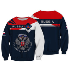 Russia Personalized Name 3D Shirts Custom Gift For Russia Lovers